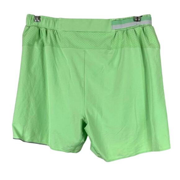 Lululemon Surge Short Liner 6" Tropix Green Men's Size XL Excellent Condition - Picture 6 of 11